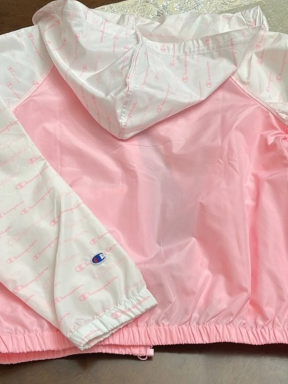 Champion Heritage Girls' Colorblock Windbreaker Jacket Size Medium
